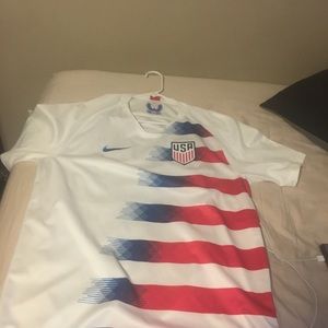 Nike USA Men's Short Sleeve Soccer Jersey - White/Red/Blue